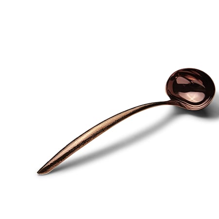 Bon Chef Ez Use Banquet Serving Ladle Hammer Finish 15" 6 Oz. - Rose Gold 9456HFRG